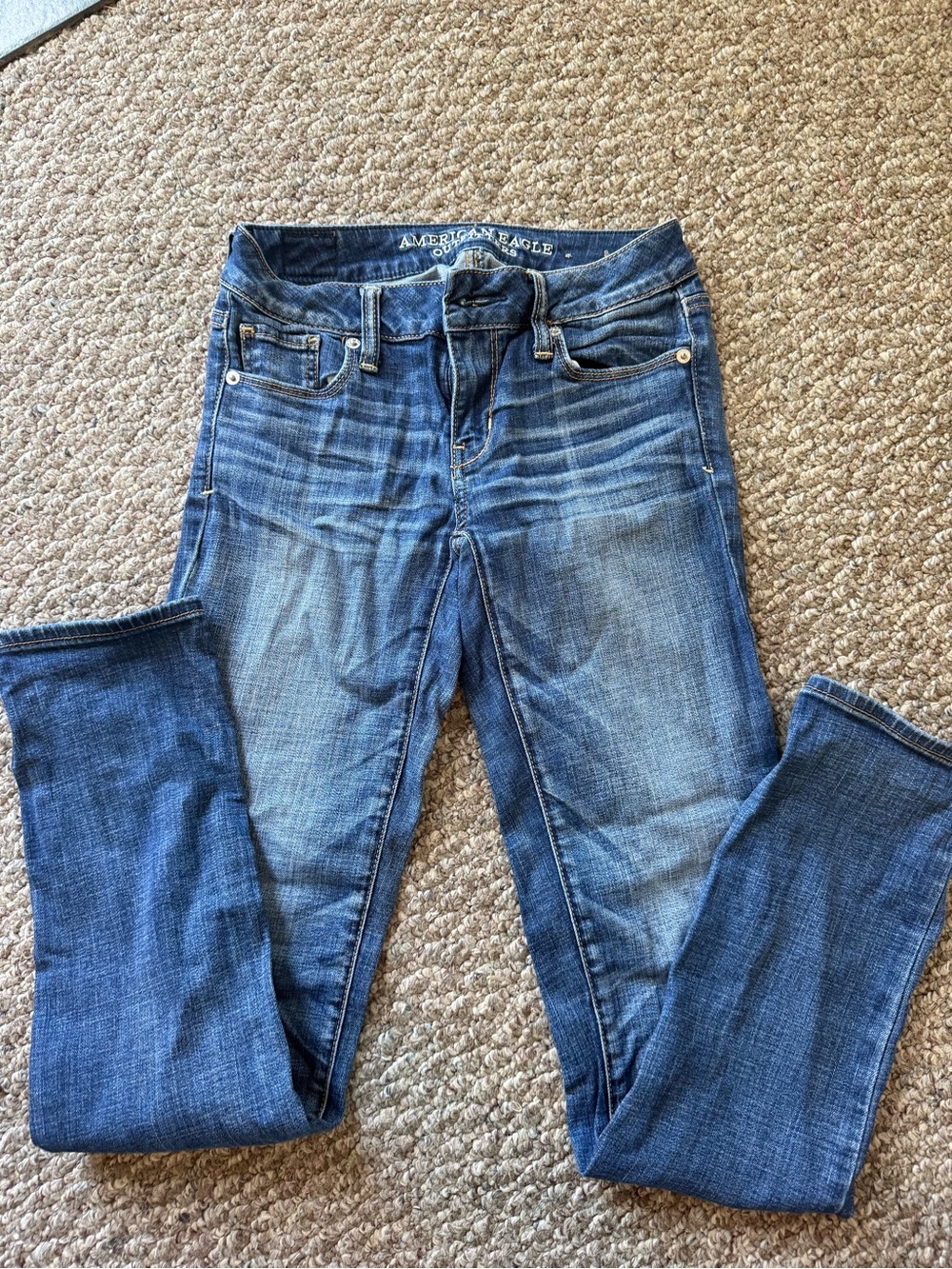 American Eagle Outfitters Women's Medium Blue Skinny Jeans